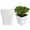 White, variant on LABLT 5/10PCS Re-usable Square Nursery Pot 10 Gallon Plastic Grow Pots Plant Black