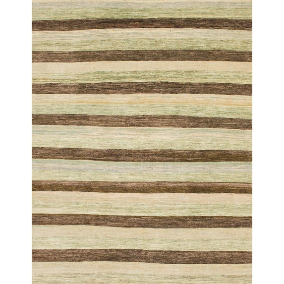 Ahgly Company Machine Washable Indoor Rectangle Abstract Brown Area Rugs, 5' x 7'