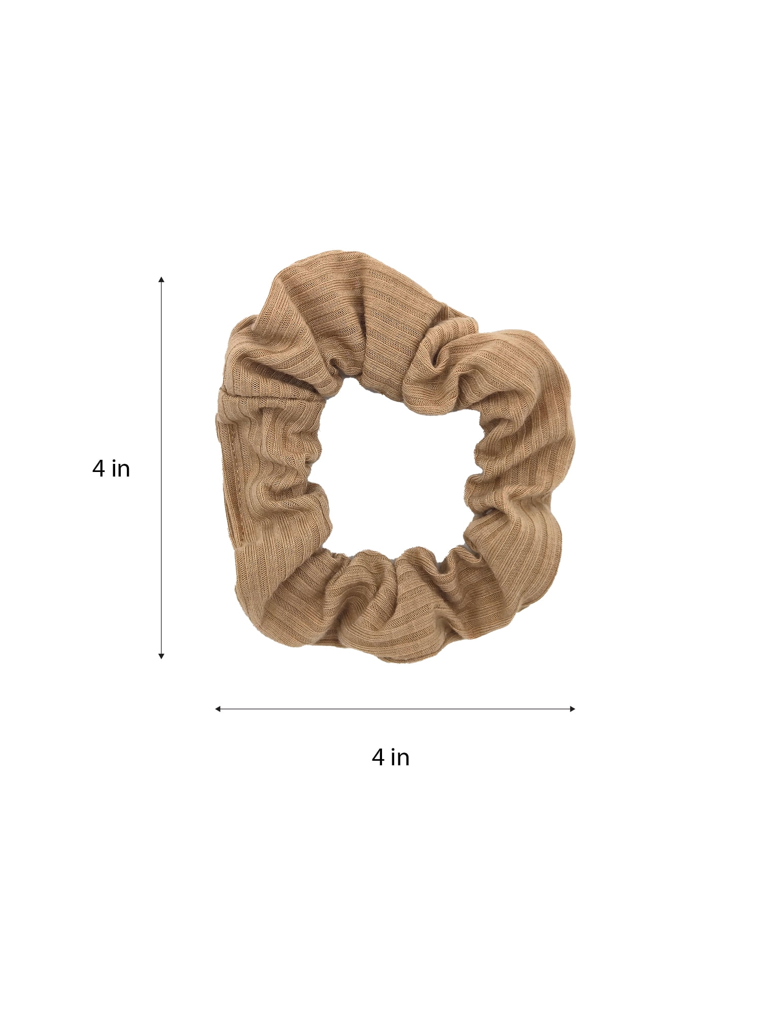 Time and Tru Women's Ribbed Hair Ties, 10-Pack, Multi-Color Ribbed