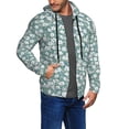 thumbnail image 2 of Naloa Floral Men’s Hoodies, Zip up Hoodie, Sweatshirts,Hoodies for Men Sizes S-3XL-Large, 2 of 5