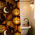 thumbnail image 6 of Halloween Shower Curtain, Pumpkin Moon Polyester Fabric Bathroom Decor Curtain, Machine Washable Waterproof, Halloween Holiday Gift for Women Men, 72 x 72 Inches, 6 of 7