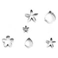 thumbnail image 6 of 12 piezas pequeño cortador de hojas de flores de acero inoxidable conjunto Fondant cortador moldes de torta herramientas de bricolaje, 6 of 9