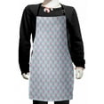 thumbnail image 1 of Abstract Kids Apron, Valentines Day Concept Modern Era Xo Messages on Olive 3 Branches Background, Boys Girls Apron Bib with Adjustable Ties for Cooking Baking Painting, Multicolor, by Ambesonne, 1 of 2
