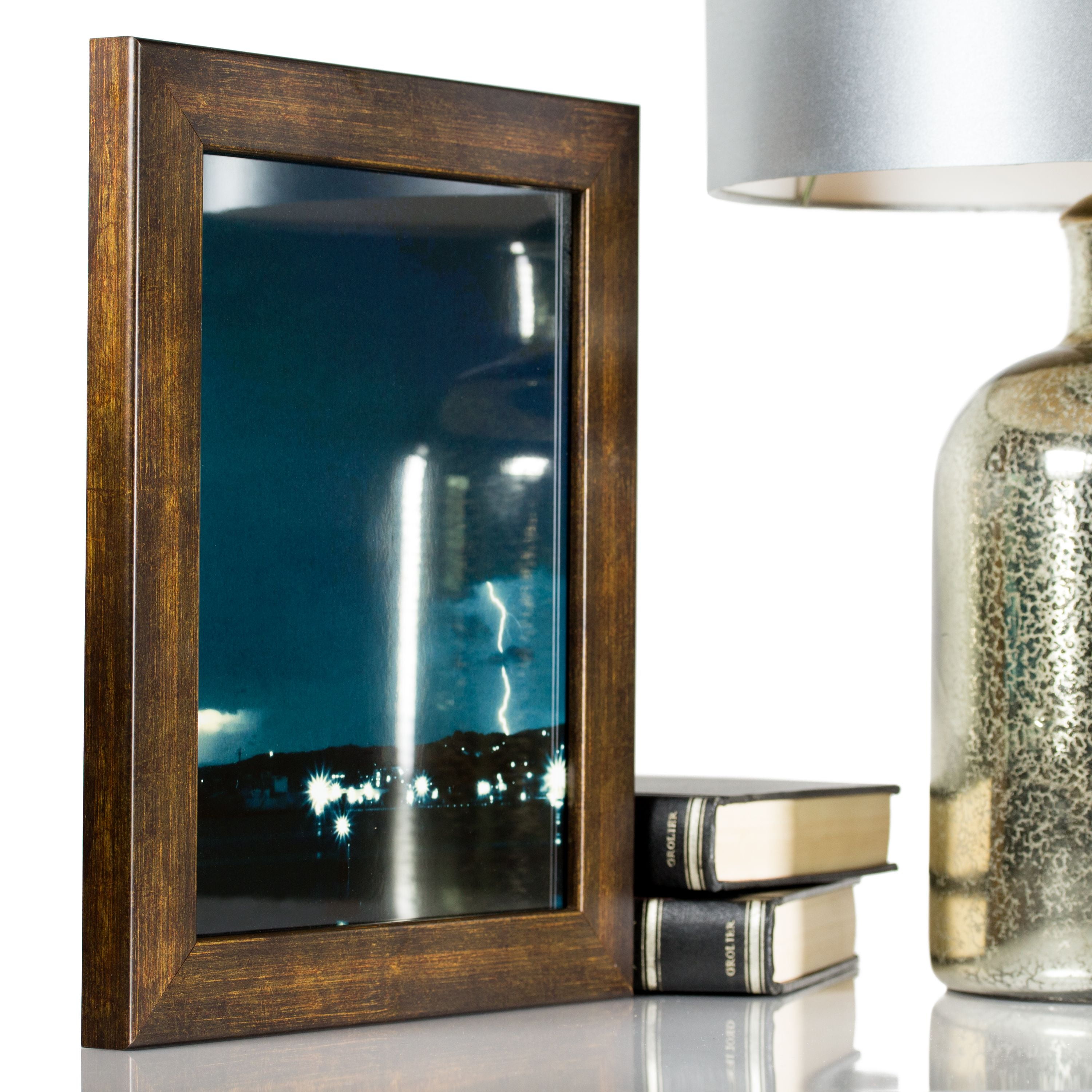 Craig Frames Bauhaus 125, 18x24 inch Picture Frame, Modern Aged Copper