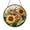 Acrylic 3.5 Inch, variant on Reptile Sunflower Glass Suncatcher for Window Decor, Botanical Light Catcher Hanging Ornament, Animal Inspired Accent