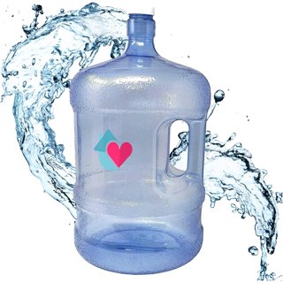 AquaNation 3 Gallon Tall Reusable Food Grade Plastic Water Bottle