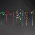 thumbnail image 5 of 100x Crazy Loop Straws, Crazy Silly Colorful Reusable Drinking Straws Mega Pack BPA and PFOA Free, 5 of 5