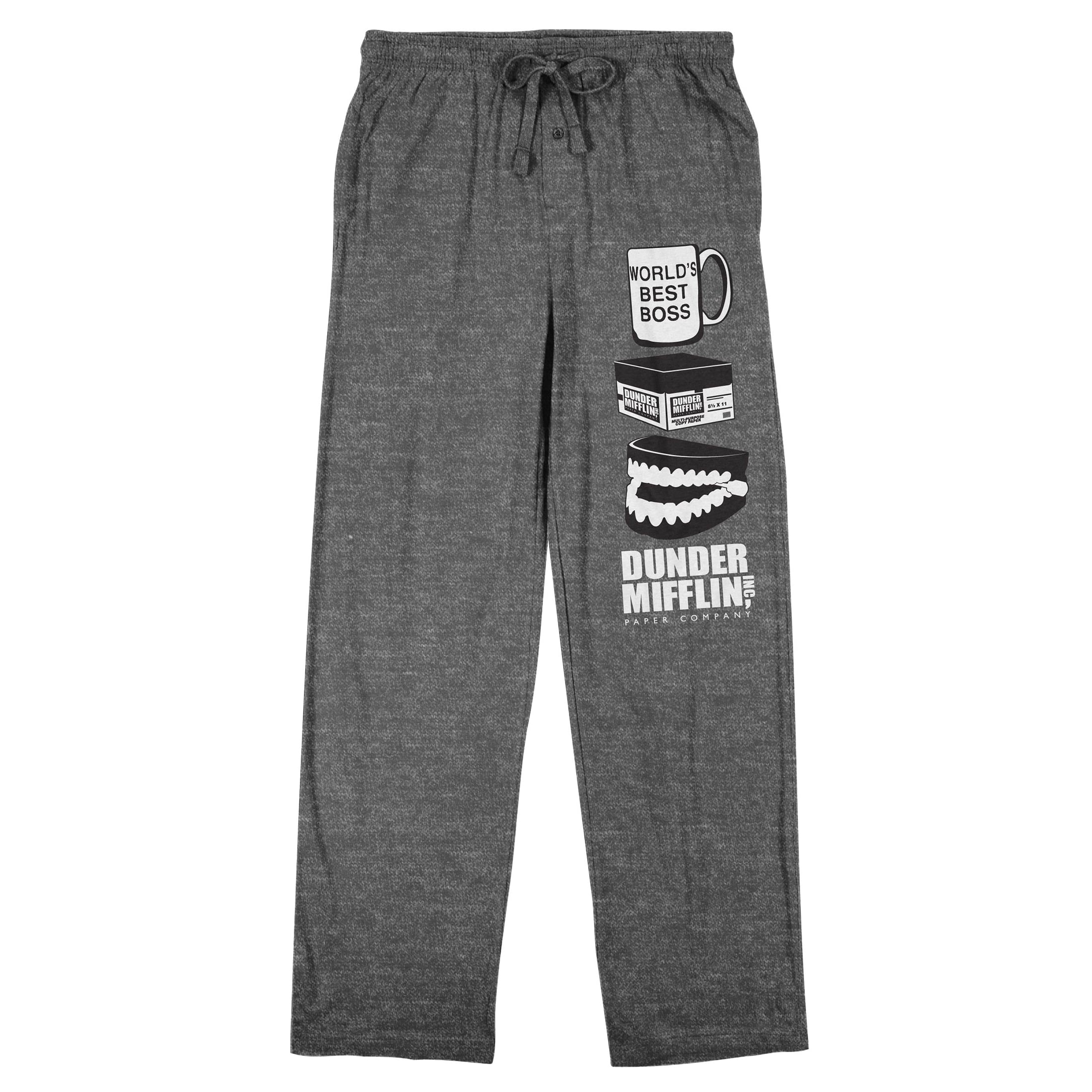 The Office Mens Dunder Mifflin Sleep Pajama Pants Large Walmart