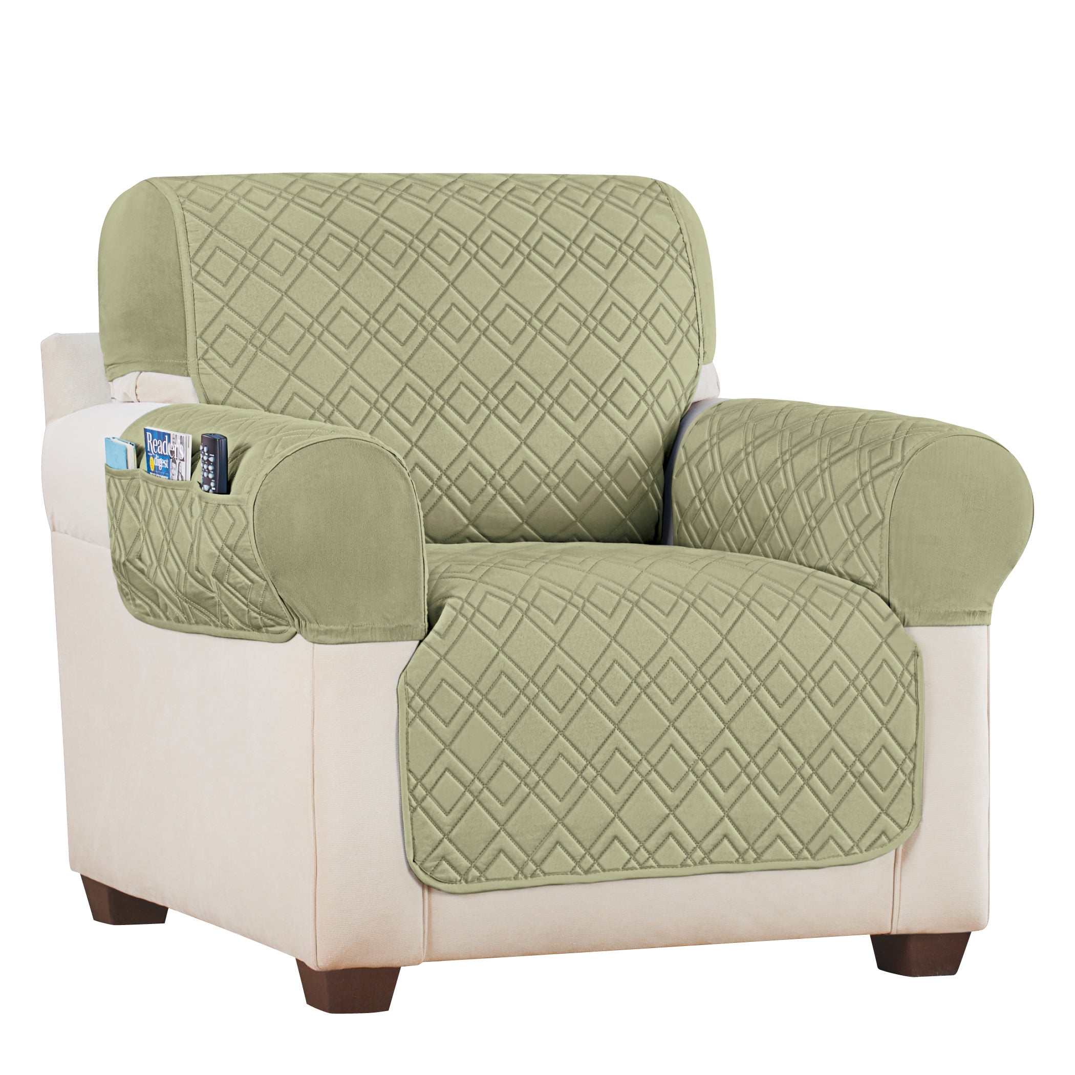 Collections Etc Diamond Texture Stretch Storage Furniture Protector