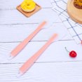 thumbnail image 2 of 2pcs Silicone Cream Scraper Large Size Silicone Scraper Translucent Cream Scraper Cake Spatula Baking Tools for Home Restaurant(Orange), 2 of 8