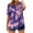 Pink, variant on Women's V-Neck Button Down Tee Short Sleeve Tie Dye Ombre Top Loose Fit Casual Summer Blouse Comfortable for Everyday
