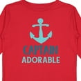 thumbnail image 4 of Inktastic Captain Adorable, Boat Anchor, Sailor, Sailing Boys Long Sleeve Toddler T-Shirt, 4 of 5