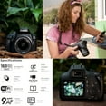 thumbnail image 3 of Canon Camera EOS 4000D Wi-Fi DSLR Camera with EF-S18-55mm f/3.5-5.6 III Zoom Lens + 2X 32GB Memory Cards + Gadget Bag + Flexible Tripod + PremGear Accessory Bundle Kit, 3 of 8
