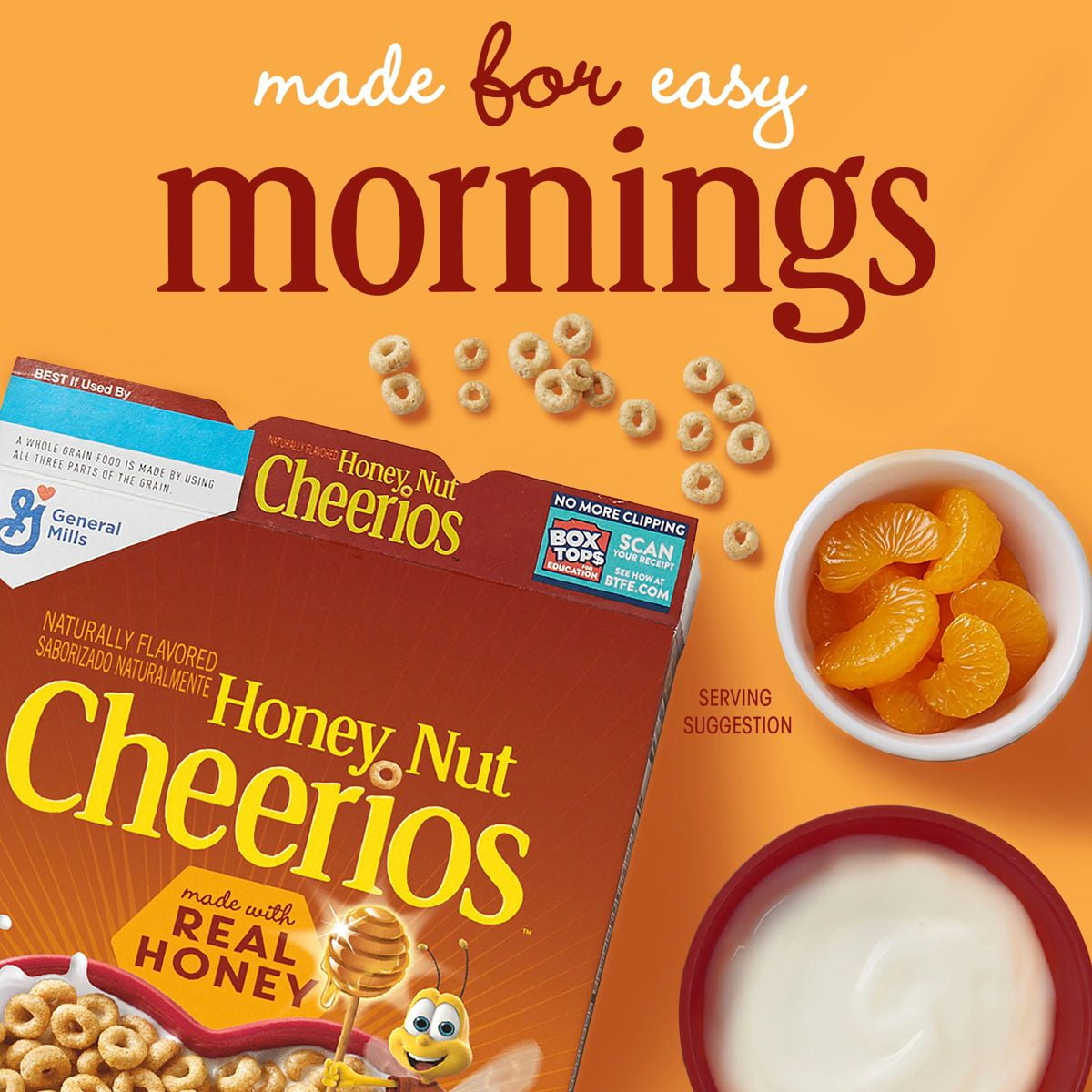 General Mills Cheerios Honey Nut Breakfast Cereal - 27.2oz - Pack of 2