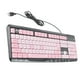 thumbnail image 3 of Teclado USB con cable ultrafino de dibujos animados para ordenador portátil de oficina en casa Universal (negro y rosa), 3 of 8