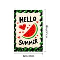 thumbnail image 4 of Amhnf Hello Summer Watermelon Garden Flag For Home Outdoor Garden Yard Decor 12x18 inch, 4 of 5