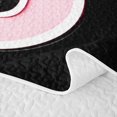 thumbnail image 5 of Erosebridal Ribbon J Letter Bed Spread Queen for Girls, Fashion Bow Monogram Queen Coverlet Set, 3-Piece, 5 of 7