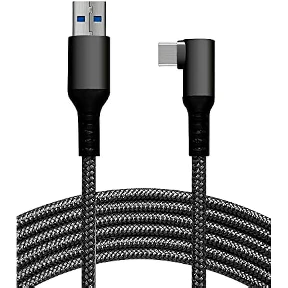 Link Cable Compatible with Meta/Oculus Quest 2, 10Ft High Speed Data Transfer for Oculus/Meta Quest 2/1 and Steam VR, USB 3.2 Gen1 to USB C Cable for VR Headset and Gaming PC