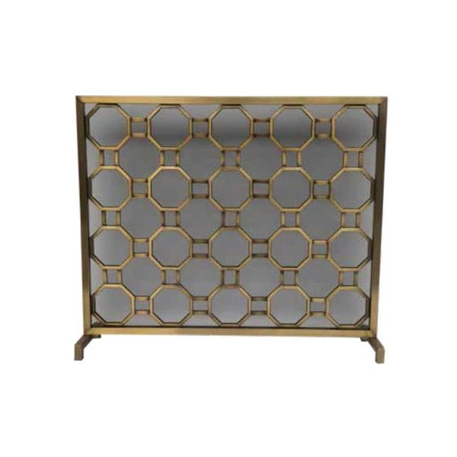 Dagan S2500EPG Panel Screen with Circle Pattern Design, Gold