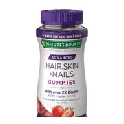 Nature's Bounty Optimal Solutions Advanced Hair, Skin & Nails Gummies, 6000mcg - 230 ct