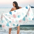 thumbnail image 6 of GZHJMY Sea Animals Beach Towel Super Soft Microfiber Sand Free Beach Towels, Oversized Camping Pool Towel, Lightweight, Breathable & Quick Dry Towels, 31x71in Bath Towels, 6 of 7