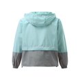 thumbnail image 3 of Femmes Automne Imperméable Léger Imperméable Imperméable Coupe-Vent à Capuche, 3 of 5