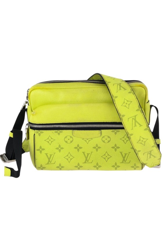 Pre-Owned LOUIS VUITTON Louis Vuitton Taigarama Monogram Outdoor Messenger PM Yellow Black...