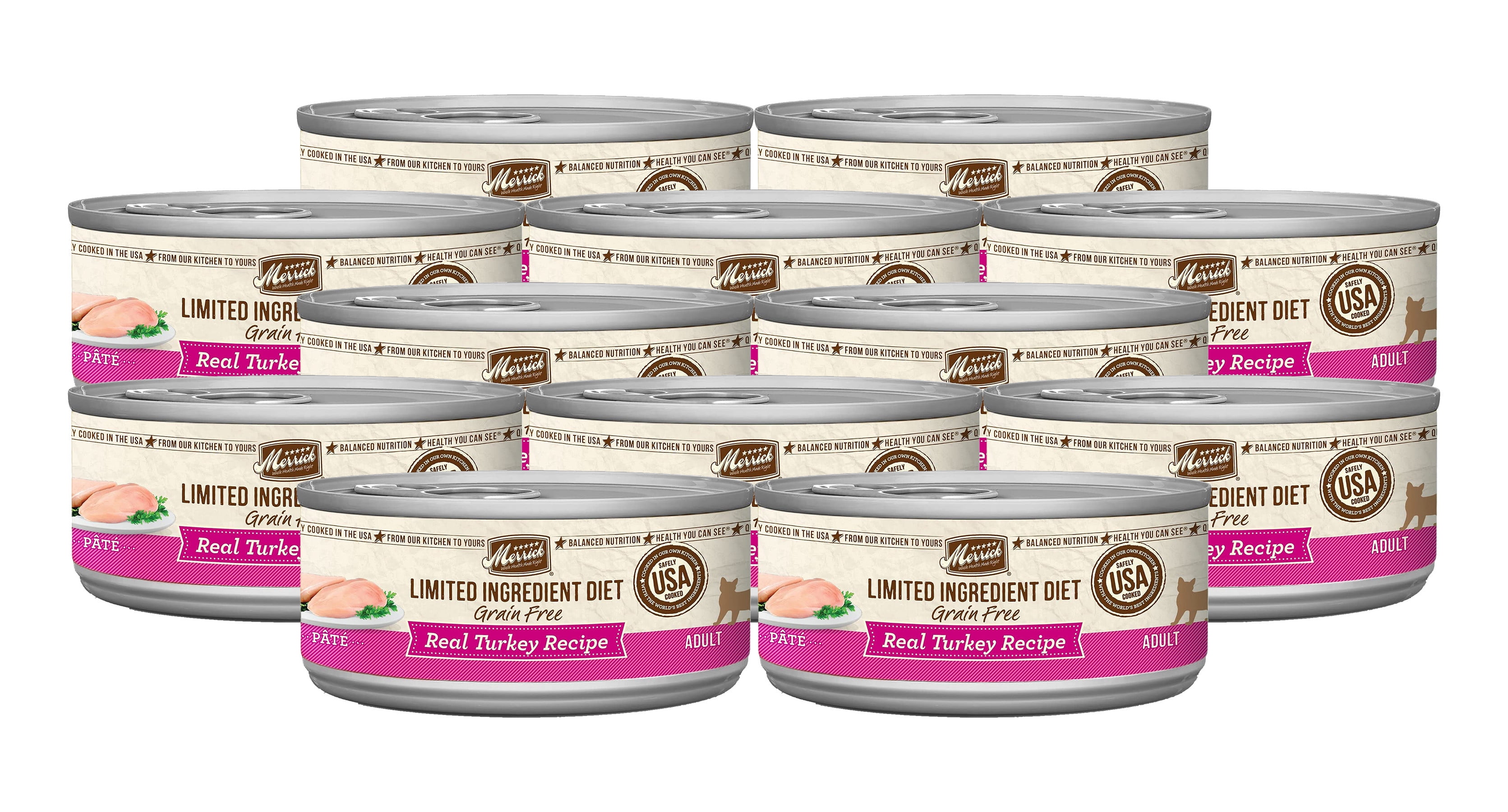 (12Pack) Merrick Grain Free Limited Ingredient Diet Real Meat Adult