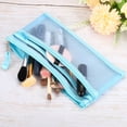 thumbnail image 5 of Uxcell Mesh Zipper Bags, B6 Travel Cases Nylon Makeup Pouches, Blue 6 Pack, 5 of 5