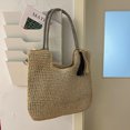 thumbnail image 3 of Bolso de paja de verano para mujer, bolso de mano tejido a mano de gran capacidad, bolso de mano para mujer, bolso de playa para vacaciones, bolso de hombro de ratán, bolso de compras, 3 of 5