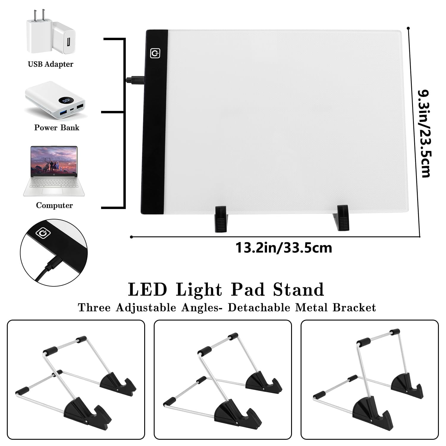 01-A4 Light Pad Kit Art & Craft Tracing & Drawing Supplies