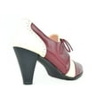 thumbnail image 4 of Chase & Chloe Women's Vintage-Inspired Lace-Up Oxford Pumps with Wingtip Design and Mid-Heel, 4 of 4