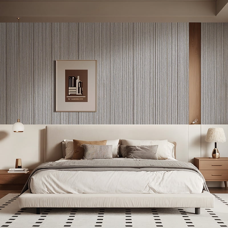 Fabric Texture PVC Fabric textile base Peel and Stick Wallpaper Self Adhesive Linen Look Wall cover Waterproof Washable Removable Vinyl Roll for Living Room Bedroom Accent Wall DIY Wallpaper self-adh