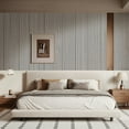 thumbnail image 3 of Fabric Texture PVC Fabric textile base Peel and Stick Wallpaper Self Adhesive Linen Look Wall cover Waterproof Washable Removable Vinyl Roll for Living Room Bedroom Accent Wall DIY Wallpaper self-adh, 3 of 13