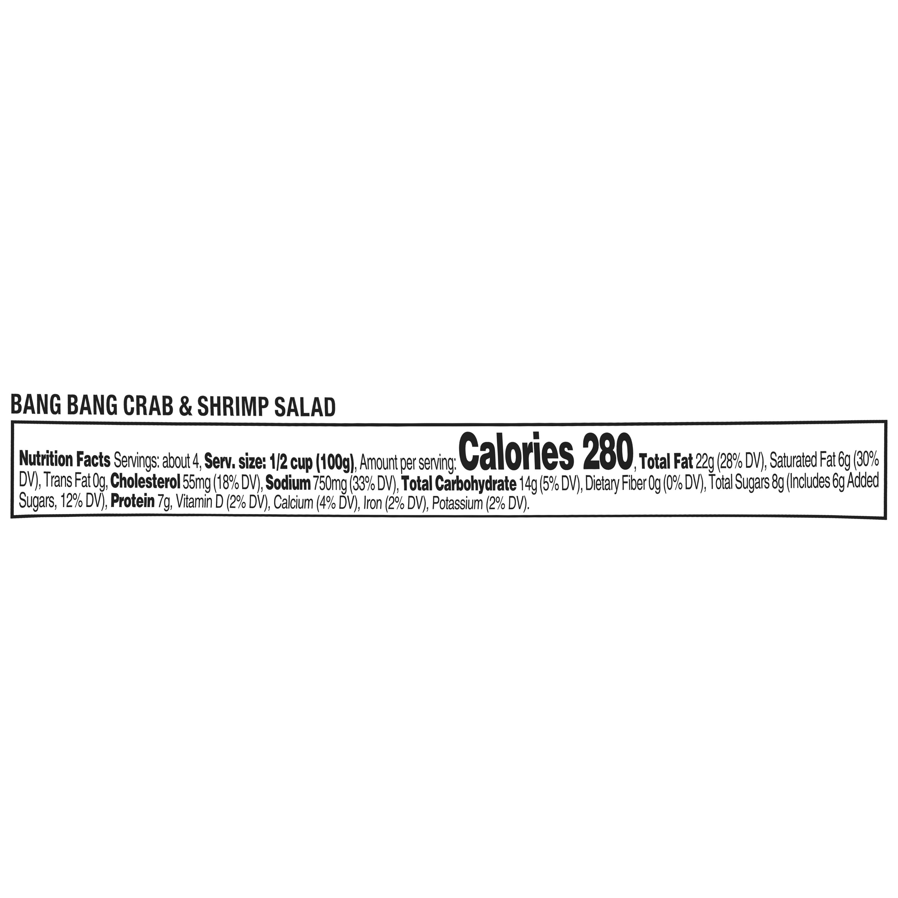 Freshness Guaranteed Spicy Crab & Shrimp Salad, Regular 14 oz Plastic Tub, Refrigerated