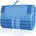 thumbnail image 1 of Manta de picnic Suntric de 200 x 200 cm, manta de picnic impermeable, esterilla de picnic con asa de transporte, forro polar con aislamiento térmico, impermeable, manta de playa para, 1 of 6