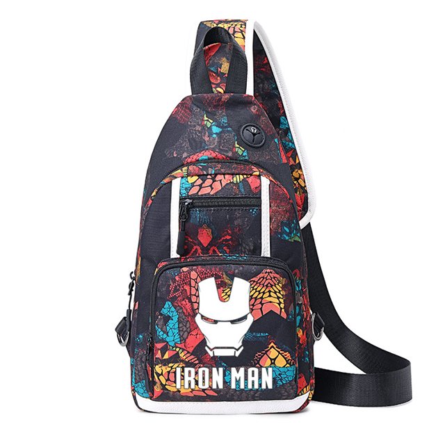 Bolso de pecho periférico de reunión de Marvel para hombre, bolso cruzado con escudo de la divinidad, Bureau, Iron Man, Spider Man, Death Assistant