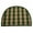 Beige & Green Check, variant on Floor Mat, D Shape - Sand Blue