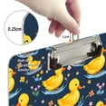 thumbnail image 4 of ALAZA Plastic Clipboard A4 Letter Size Decorative Clipboards for Students Women Men 9" x 12.5" Cartoon Duck Flowers, 4 of 6