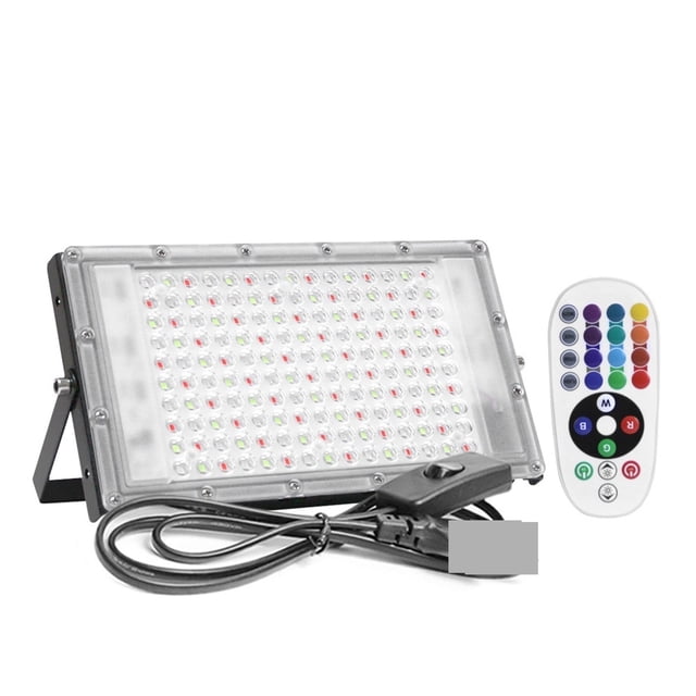 LED RGB Floodlight 50W 100W 150W LED Spotlight Waterproof IP65 Outdoor Projector Lighting With Remote Control ,Wide Application