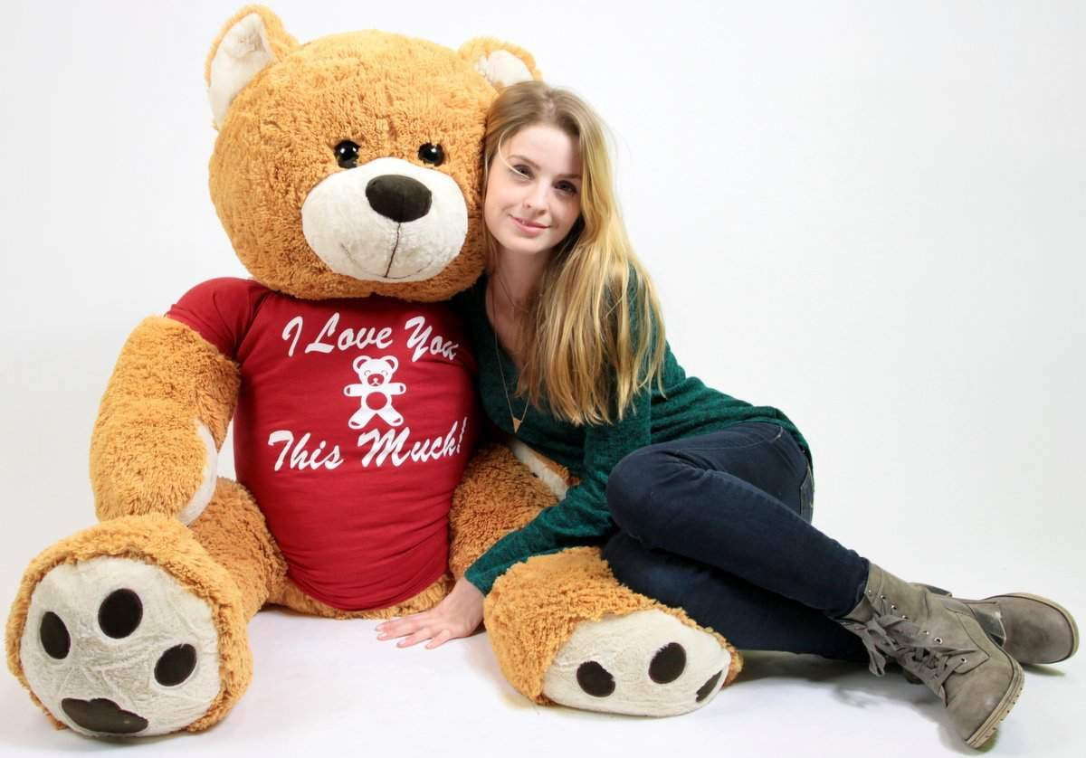 Giant love teddy bear on sale