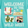 thumbnail image 3 of Instant Message - Welcome To The Wild West - Toddler & Youth Girls Short Sleeve Graphic T-Shirt, 3 of 6