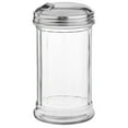 thumbnail image 3 of Stainless Steel Lid with Pour Flap 12 oz Retro Sugar Shaker Glass Dispenser, 3 of 6