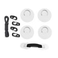 thumbnail image 3 of koolsoo D PVC Acier Inoxydable Multifonctionnel 2.5M Noir Rond Cordon Élastique Blanc, 3 of 9