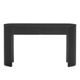thumbnail image 5 of Tcbosik 54" Oval Console Table with 2 Storage Drawers, Entryway Table with Fluted Design for Hallway, Foyer, Living Room, Black, 5 of 9