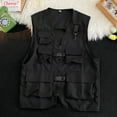 thumbnail image 3 of Summer And Autumn Men's Vest Vest Workwear Large Pocket Weaving Strap Sleeveless Canister Fishing Suit Multi Pocket Outdoor Sports Vest, 3 of 4