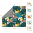 thumbnail image 2 of Uemuo Hawaiian Style Pattern Dish Drying Mat,16*18 inch Absorbent Dish Drainer Kitchen Counter,Large Size Dish Drying Pad for Countertops,Sinks,Draining Racks, 2 of 6
