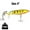 Yellow, variant on UFISH Whopper Plopper Topwater Bass Fishing Lure, 360 Rotating Tail Pike Bait
