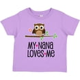 thumbnail image 3 of Inktastic My Nana Loves Me Owl Girls Toddler T-Shirt, 3 of 5