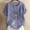 Purple Plus Size Cotton Linen Blouse Shirts